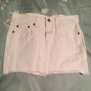 Levi mini jean skirt